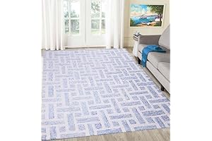 Capitola Hand-Tufted Wool Rug (Blue, 5 x 8 FT)
