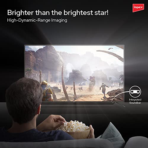 تلفزيون سمارت امبكس 65 بوصة 4K HD LED - تلفزيون سمارت تيتانيوم 65 بوصة UHD مع مكبر صوت