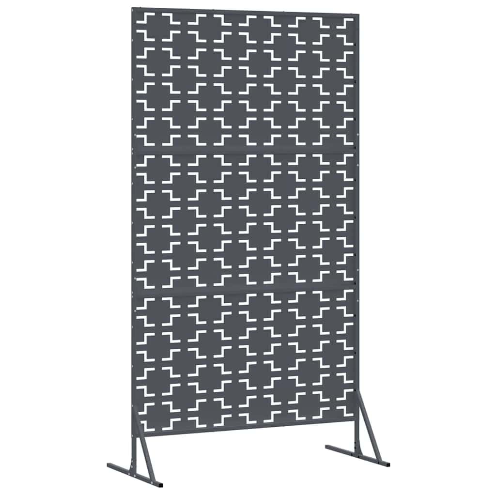 vidaXL Panel ogrodzeniowy metalowy Antracyt Stal malowana proszkowo