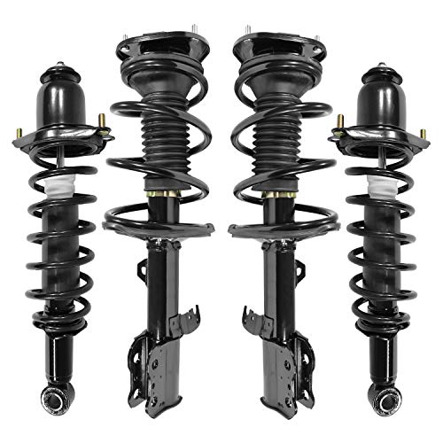 Unity Automotive 4-11751-15371-001 Front and Rear 4 Wheel Complete Strut Assembly Kit 2003-2008 Toyota Corolla
