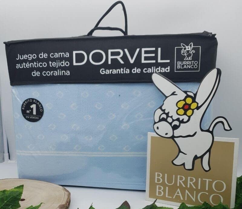 Burrito Blanco Juego de Sabana Coralina Dorvel 760 (Azul, 105 cm)
