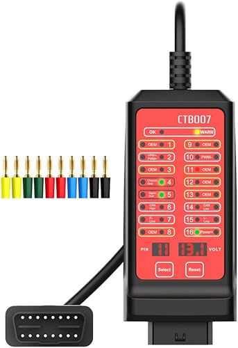 Probador portátil de 12 V 24 V CAN 16 Pin Break Out Box Detección CAN Autobús Circuito Probador Diagnóstico Vehículo Diagnóstico Probador de