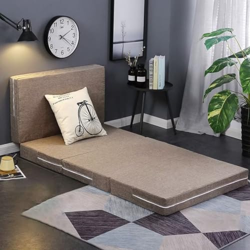 Colchón plegable de espuma viscoelástica, cómoda cama portátil para viajes y camping, perfecto para invitados y uso en el suelo