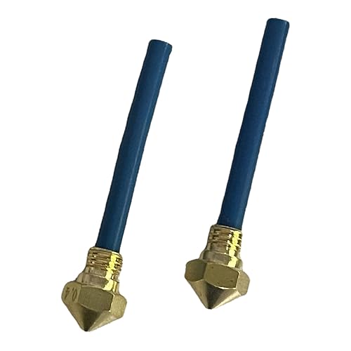 Boquillas extrusoras de latón Hotend de 0.016in con tubos Capricornio de alta temperatura para impresoras QIDI X-One, X-Plus y X-Max, paquete de 2
