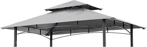 Grill Gazebo Replacement Canopy Roof – Hugline 5x8 Outdoor Grill