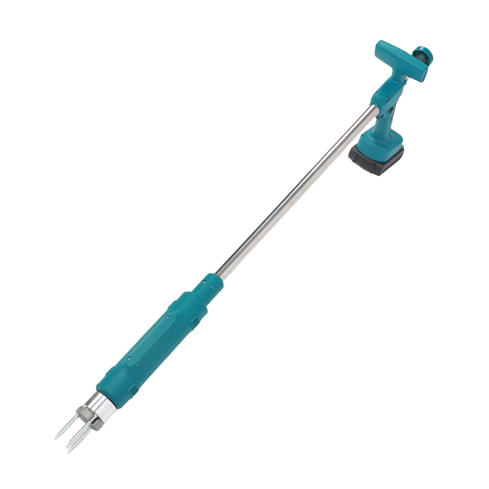 Jeffergarden Elektrischer Unkrautstecher, 21V betrieben, Verstellbarer Griff, Stehendes Unkrautentfernungsgerät mit Spiraltechnologie, für Garten, Rasen, Terrasse, Blumenbeete (EU-Stecker)