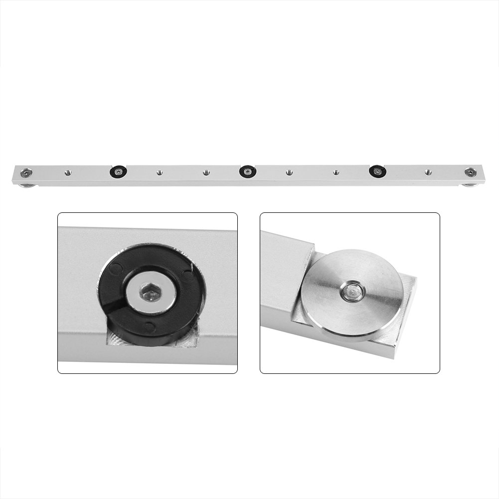 Barre d'onglet en Alliage d'aluminium Mitre Bar Rail Mitre Guage Bar Slider Table Scie Jauge Tige Bois Outil de Travail menuiserie(450mm)