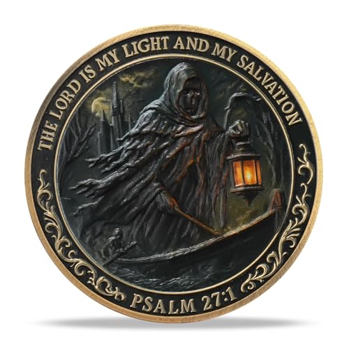 Soul Ferry Religious Coin Inspirational Bible Verse Medallion Faith-Based Gifts for Spiritual Encouragement for Men & Women