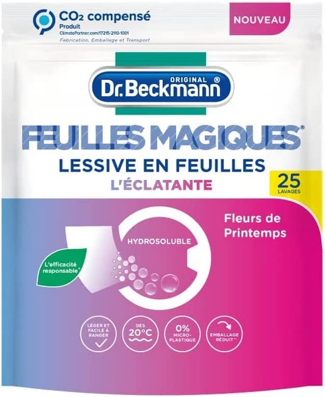 MAGIC SHEETS L'ÉCLATANTE 洗衣粉 预剂量形式,实用轻便 100% 水溶性,易于使用和存放 25 片