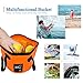 Mrrainbow Collapsible Bucket, Foldable Water Container, 12L Portable Lightweight Pail for Camping,Traveling, Fishing, Gardening,Car Washing, Hiking