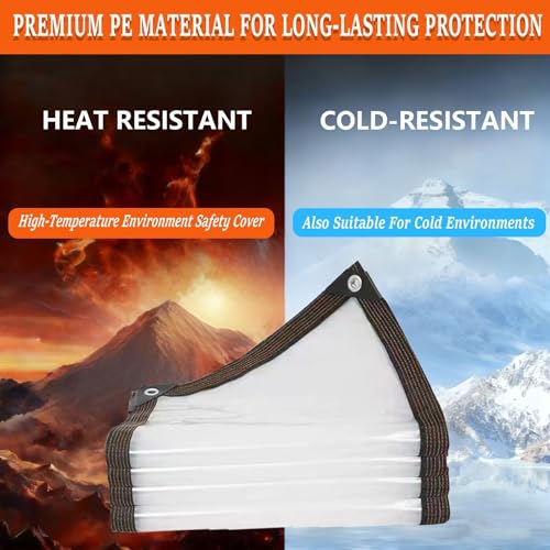 Loneta impermeable de serreta transparente lona HDPE exterior impermeable 4