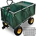 Gardebruk Bollerwagen herausnehmbare Plane bis 550kg belastbar Handwagen Gartenkarre Gartenwagen Transportwagen Karre
