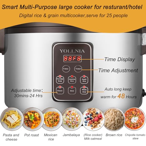Yollnia WEY-X13D Commercial Large Rice Cooker & Food Warmer thumb #1