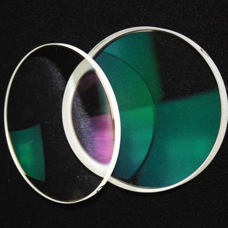 WEAREONE D131F700/D131F1200 Astronomical Telescope Objective Lens, The Surface is Plated with Green Film, Refraction high-Definition achromatic high-Magnification Objective Lens (D131F1200:green film)