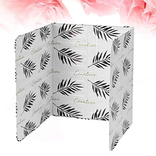 Doitool White Office Desk 2Pcs Oil 3- Sided Aluminum Anti Splatter Shield Guard Foldable Oil Splatter Screen Board Cooking Frying Oil- Proof For Kitchen Cooking Camping White Screen #TOP3