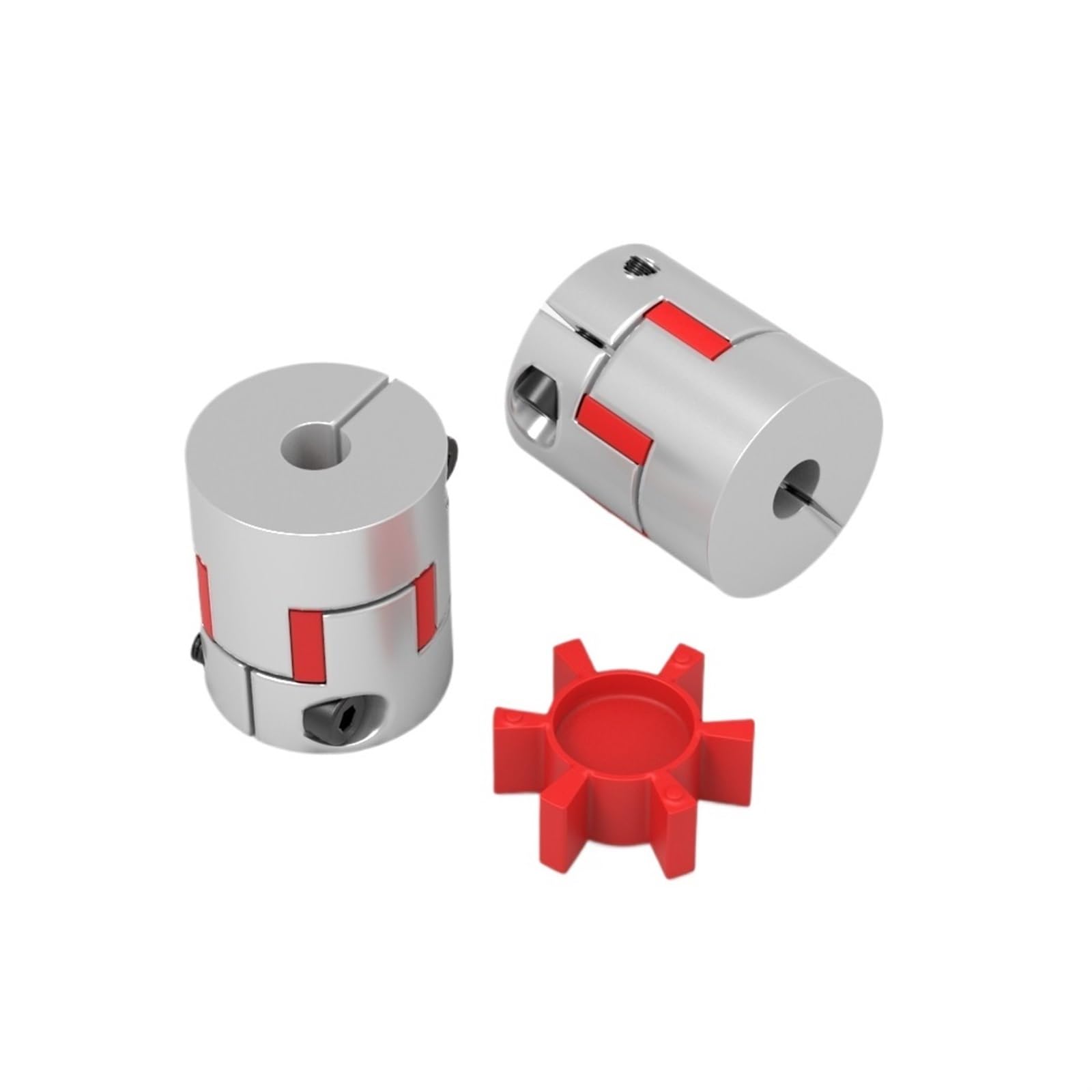 D30L35A Coupleur à Trois mâchoires en Aluminium Plum Accouplement d'arbre Flexible Connecteur de Moteur Accouplements Flexibles 7/8/10/12/14/16 mm(5mm to 7mm)