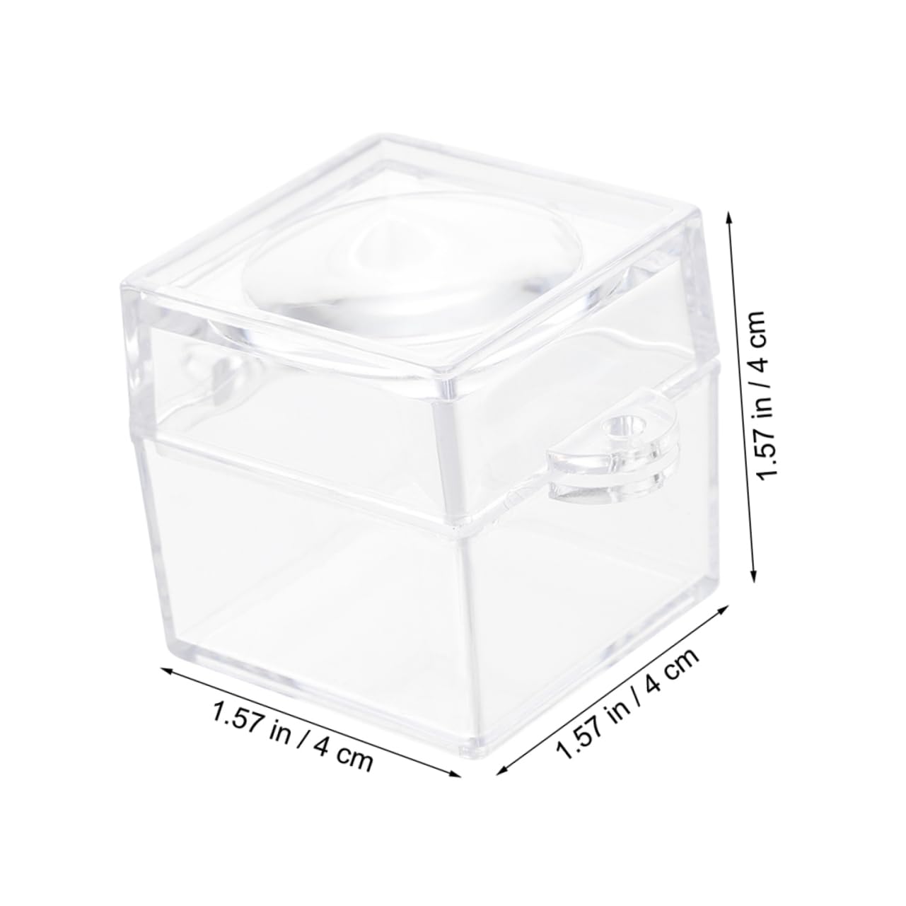 SOLUSTRE 60stücke Vergrößerungsboxen Für Insektenbeobachtung Hochtransparente Lupendose Mit Eingebautem Vergrößerungsglas Für Naturerkundung Und Lernzwecke
