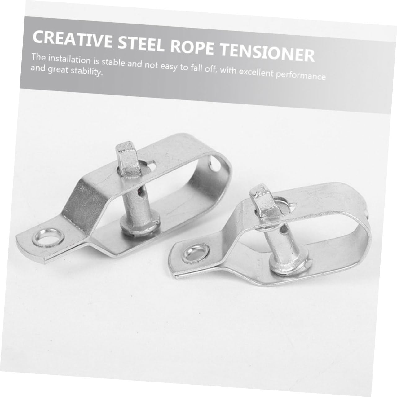 Zerodeko 4 Ensembles Tendeurs De Câble en Acier Tendeur Grillage Tendeur Cable Boucle Petite Clôture pour Jardin Piquet Cloture Tendeur De Câble Métallique Créatif Acier A3 6 Pièces * 4