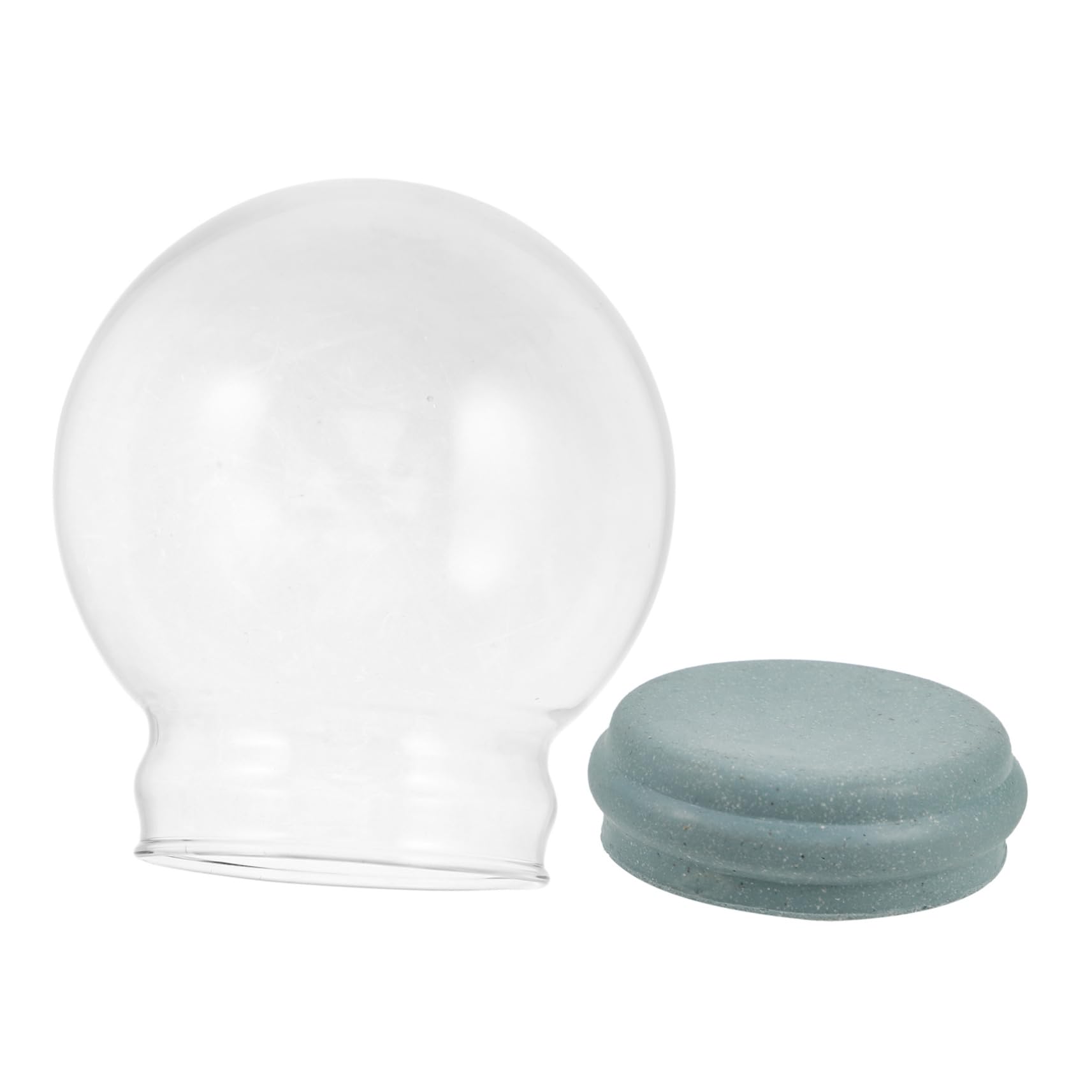 STOBAZA DIY Snow Globe Making Kit Clear Empty Snow Globes with Caps for Decoration and Crafts