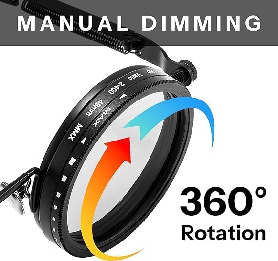 Image of Adjustable Tint Sunglasses Twist Round SunglassesAdjustable Brightness1-9 Gears Polarized, Unisex Round Glasses for Fishing Driving Cycling, UV400 Protection Outdoor Shades