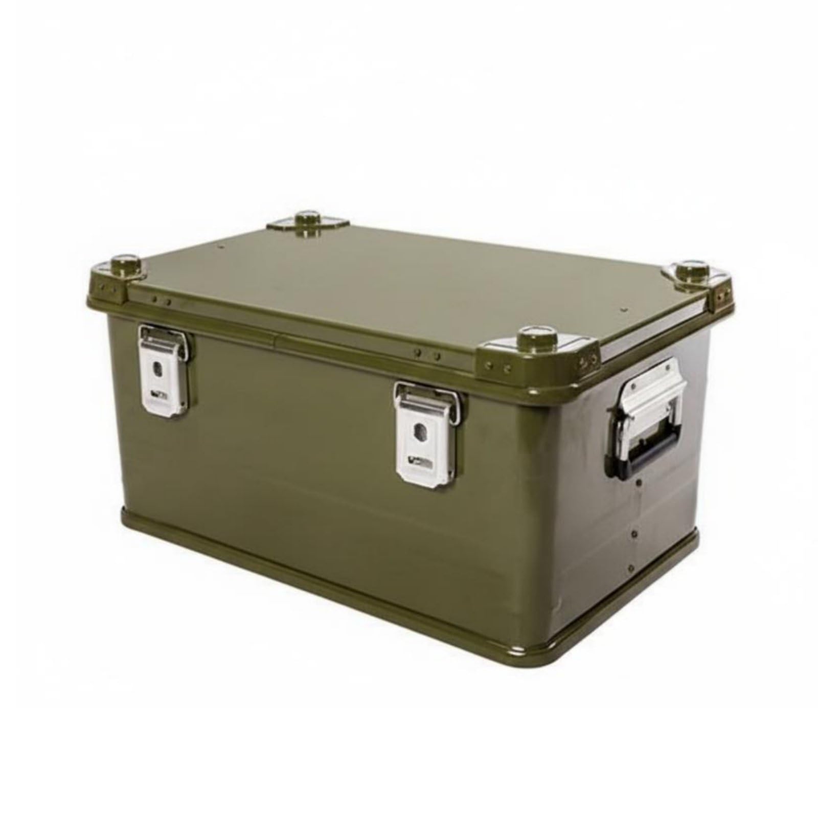 Aluminiumbox Aluminiumlegierung Camping-Aufbewahrungsbox rostfrei Aluminium-Transportkiste für Kofferraum, Weiß, size to 4