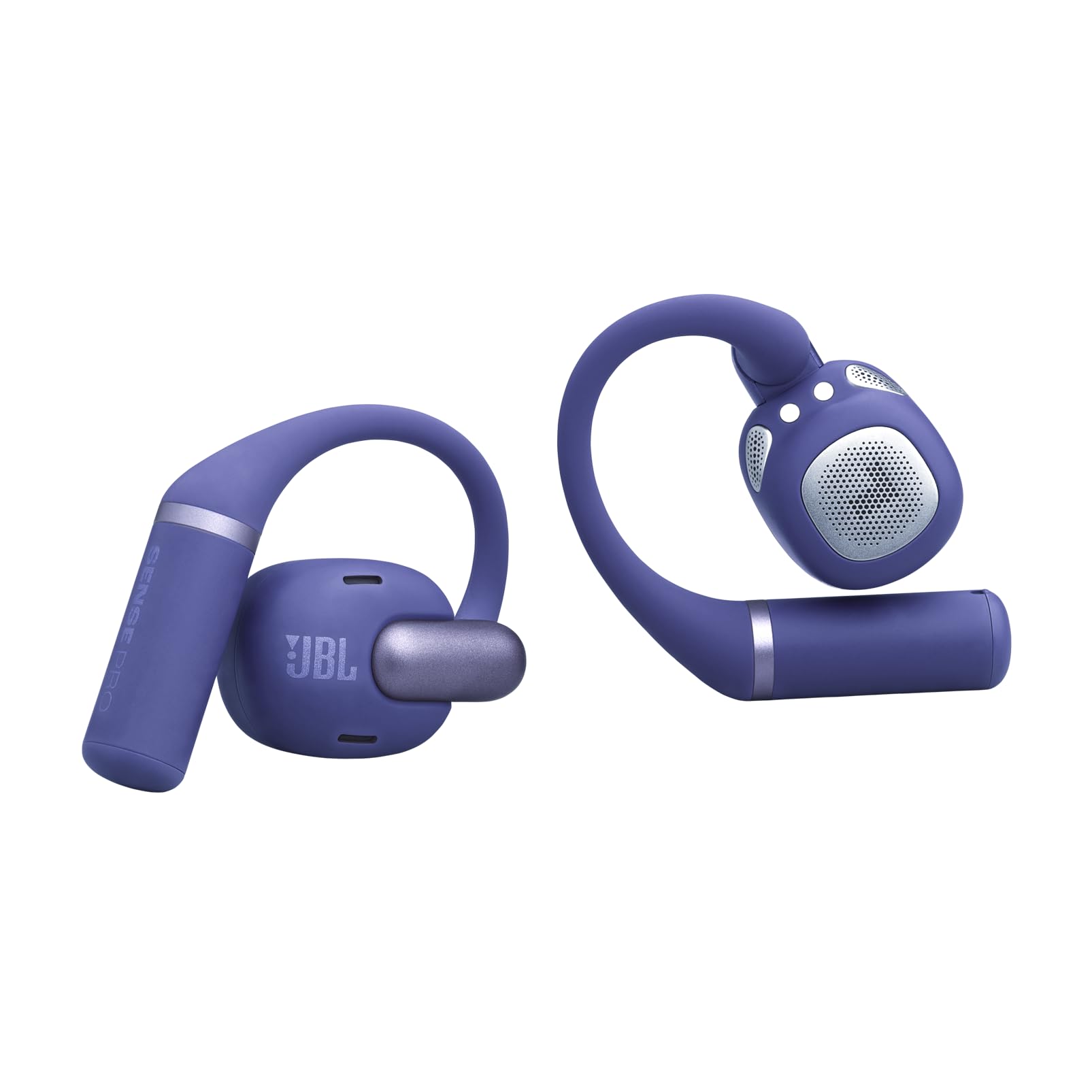 JBL Sense Pro Cuffie Open-Ear True Wireless, Hi-Res Audio, fino a 38 Ore di Autonomia, Resistenti ad Acqua e Polvere IP54, Tecnologia JBL OpenSound e Spatial Sound, Blu