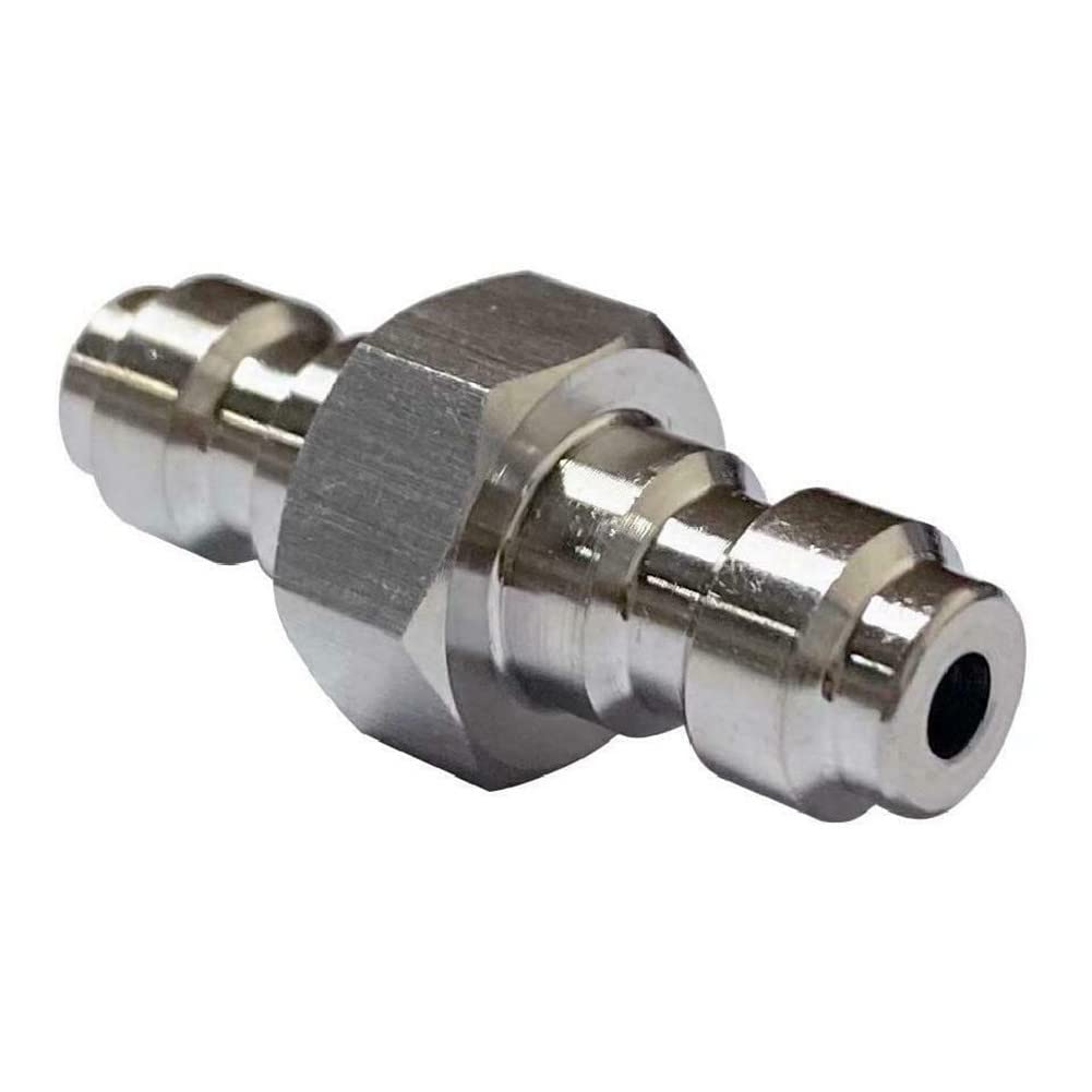 NC Doppelmännlicher Schnelltrennkupplungsadapter, Edelstahl-Luftfüllstation, Werkzeugbeschläge, 8 mm Dual-Stecker, Schnellverbindungsadapter, Foster Fitting Edelstahl
