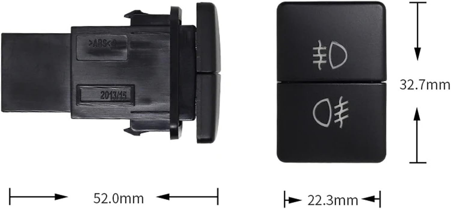 Fit for Suzuki for Ignis for Spacia for Swift for Jimny 2019 Double Button Switch Interior Modification Switch Fog Lamp Tailbox LED