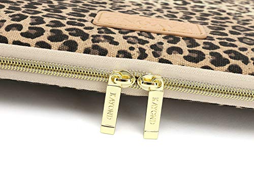 Kayond Laptop Sleeve 11 Inch Laptop Case With Water-Resistant And Shockproof Protective Case For 11.6 Inch Notebook Computer Macbook Air 11 Macbook 12 And Pocket Tablet - Brown Leopard Print #TOP6