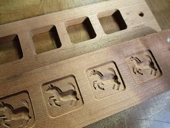 Amazon.co.jp: 馬干支落雁菓子型木型木彫和菓子乾菓子縁起物