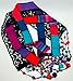 Women's Recycled Handmade Jewel Colored Patchwork Silk Infinity Scarf Necklace with Non Precious Beads by LRW DESIGNS