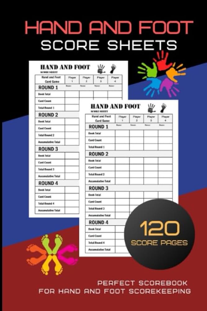 hand-and-foot-score-sheets-hand-and-foot-score-pad-canasta-style-score-sheets for Free Printable Hand And Foot Score Sheet Pdf Hand And Foot Score Sheets: Hand And Foot Score Pad | Canasta Style Score Sheets | for Free Printable Hand And Foot Score Sheet Pdf