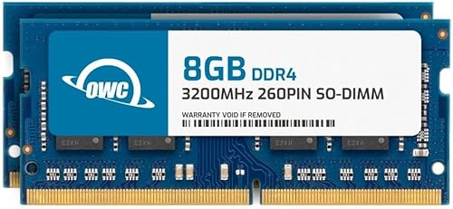 OWC Módulo de actualización de memoria RAM para portátil de 16 GB (2 x 8 GB) DDR4 3200 MHz PC4-25600 CL22 1RX8 SO-DIMM 1.2V 260 pines