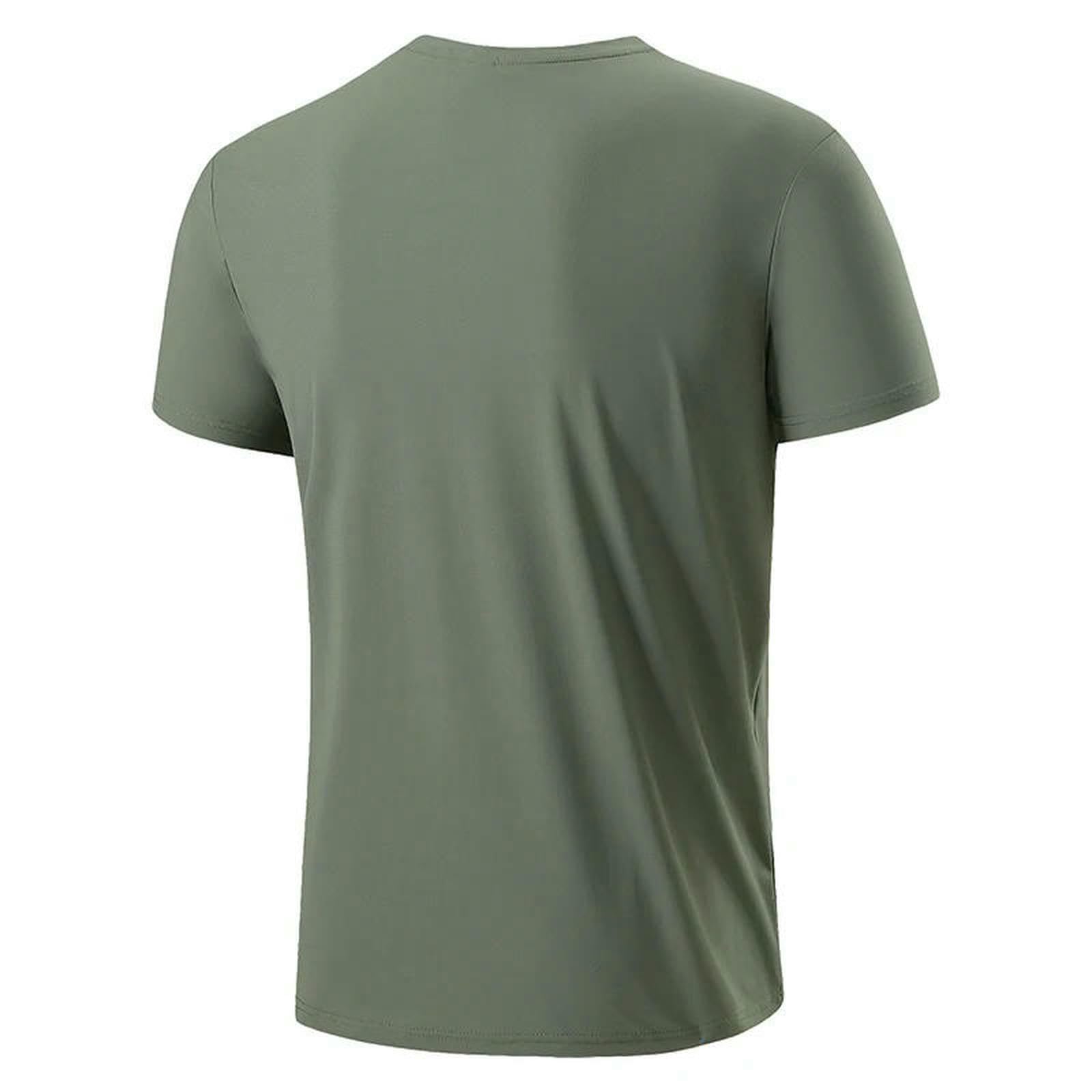 Herren T-Shirt Quick Dry Sport Kurze Ärmel Sommer Casual Schwarz Grün Oversize Top Tees Gym Tshirt Kleidung-blue-5xl for 190 cm 100kg