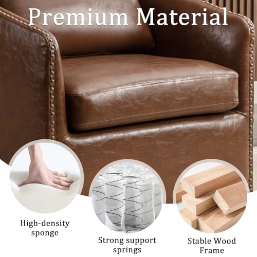 HAOMARKETS 360 Degree Swivel Accent Chair