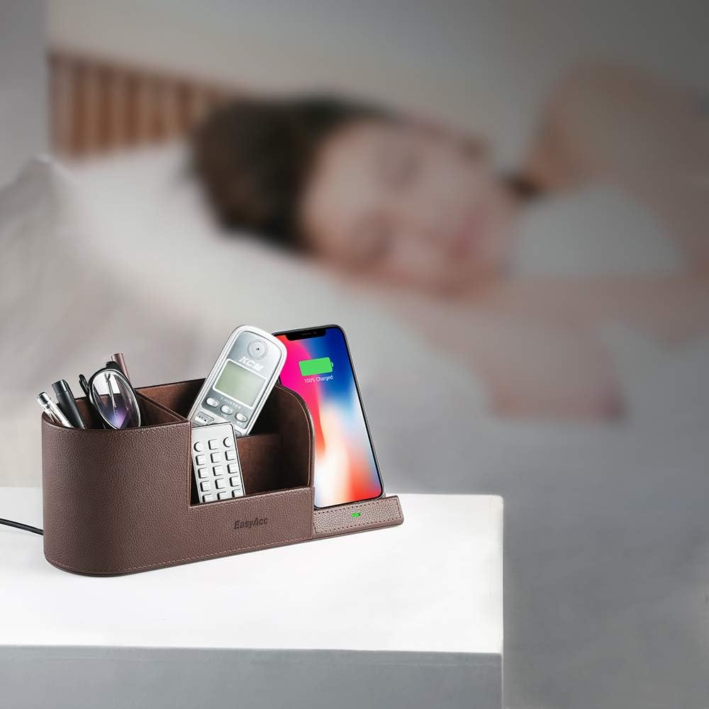 Onе-Dау Sаlе: Uр tо 40% оƒƒ EasyAcc Wireless Charger Desk Stand Organizer Wireless Charging Station for iPhone 13/13 Pro Max/13 Pro/12 Series/11/XS Max/XR/X/8Plus/SE 2, Desk Storage Caddy Pen Pad Holder