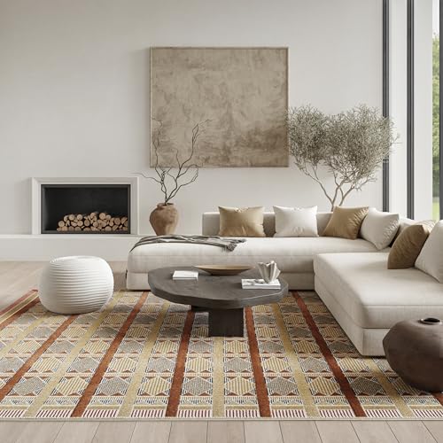 Nourison Home Nordic Rust Multicolor 8' x 10' Area Rug