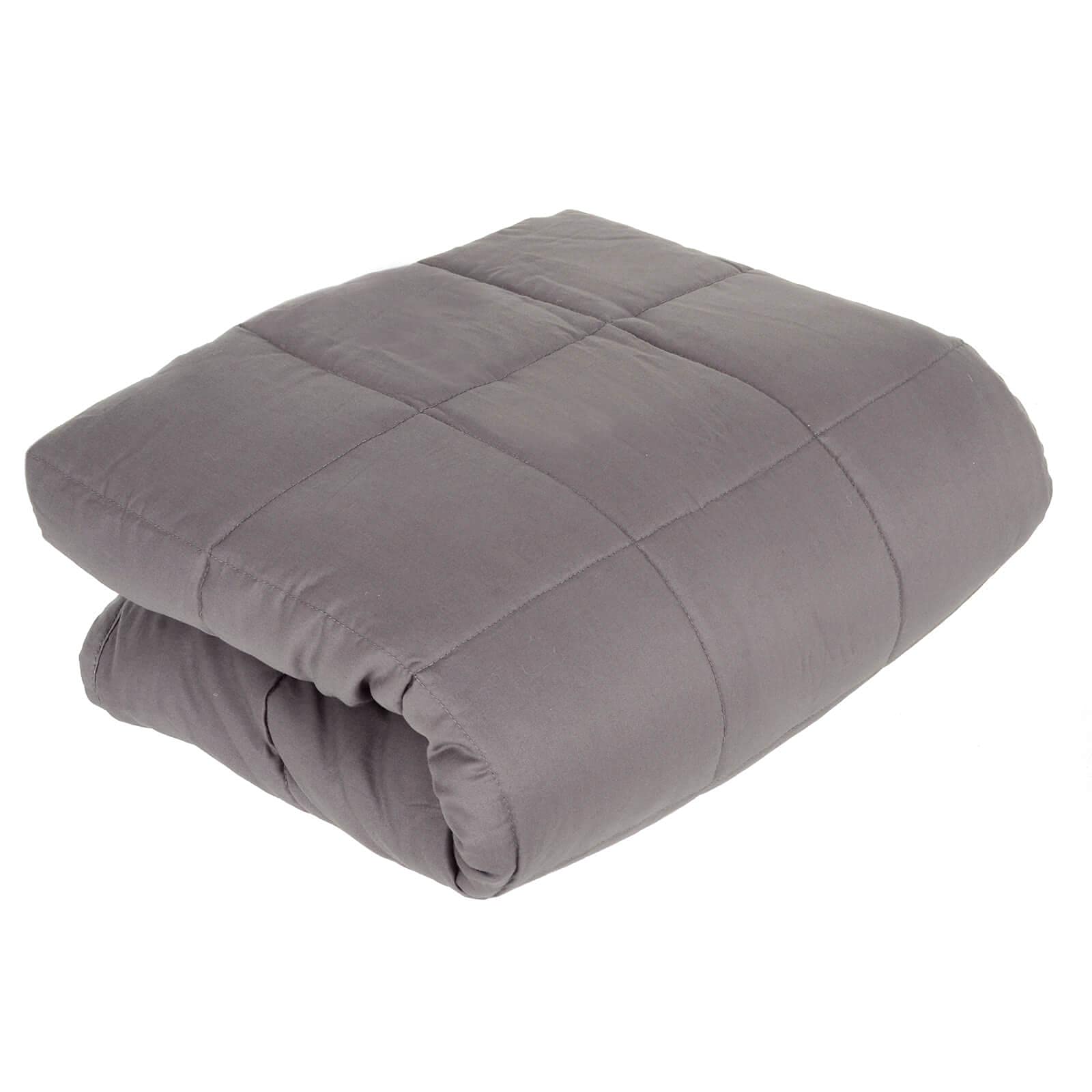 Hodge and Hodge Weighted Blanket Grey Heavy Calming Sleep Therapy Glass Beads 130 x 150cm 6kg