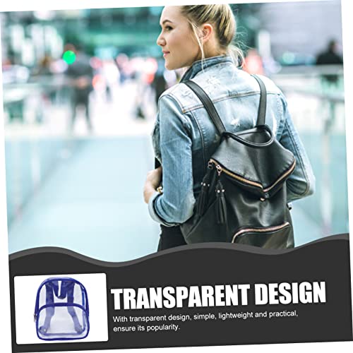 Garneck Transparent Clear Backpack Mini Travel Bag for Women Lightweight PVC Shoulder Bag for Beach Stadium Daily Use Heavy Duty See Through Design Versatile Outdoor Mini Backpack4