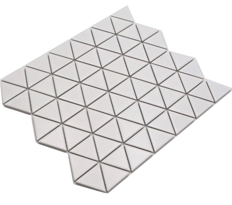 MOS13-t41_f - Mosaico de cerámica para pared de cocina, color blanco mate