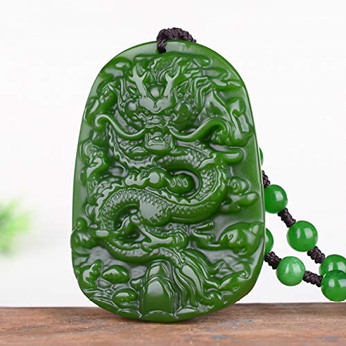 Natural green jade pendant necklace square jade pendants necklaces for men women jadeite jade jewelr