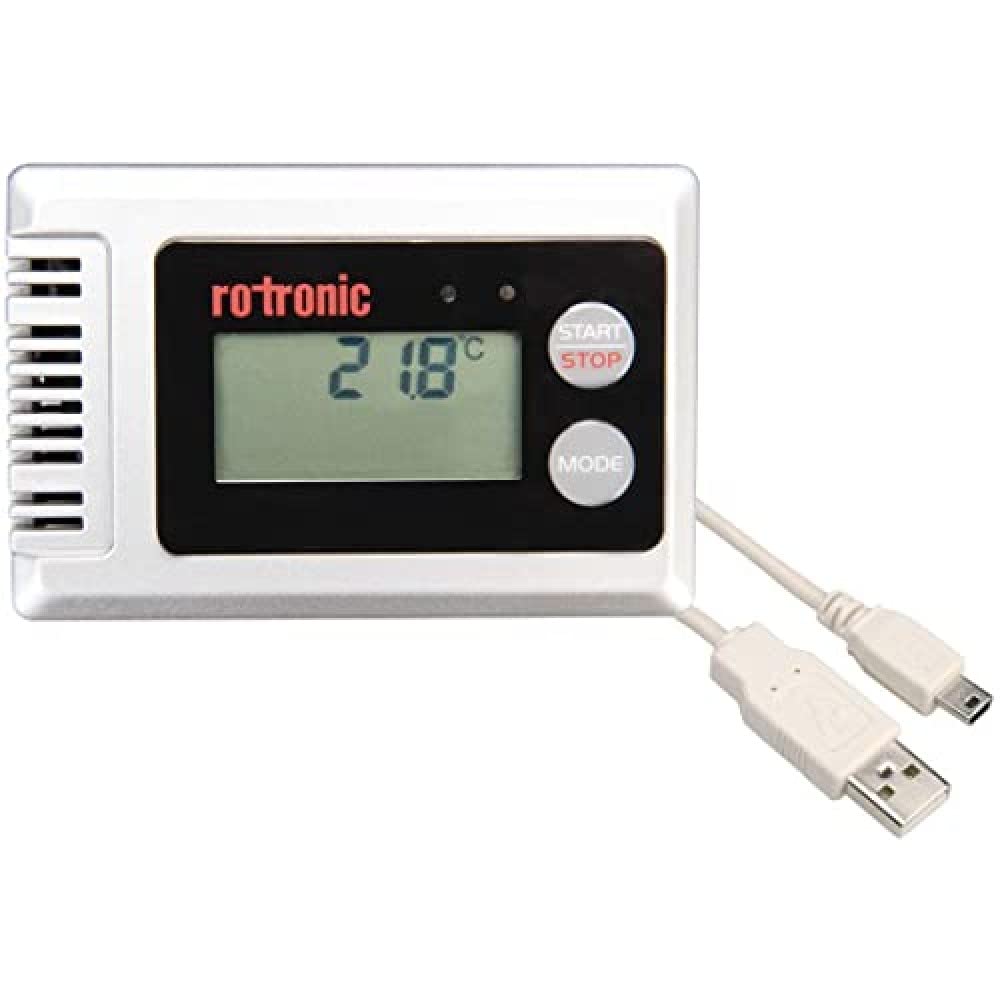 ROTRONIC TL-1D-SET Data Logger for Temperature with Display Hydrolog, Grey