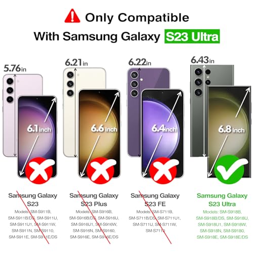 Image of Rayboen for Samsung Galaxy S23 Ultra Case Magnetic, [Compatible with Magsafe] Protective Skin Finish Matte Phone Cover for Samsung S23 Ultra with Translucent Hard Back & Soft Edge, Matte Blue