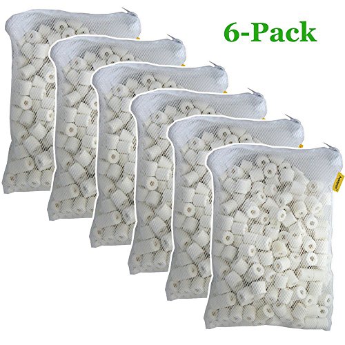Aquapapa 6 lbs Premier Bio Ceramic Rings Aquarium Filter Media in 6 Free