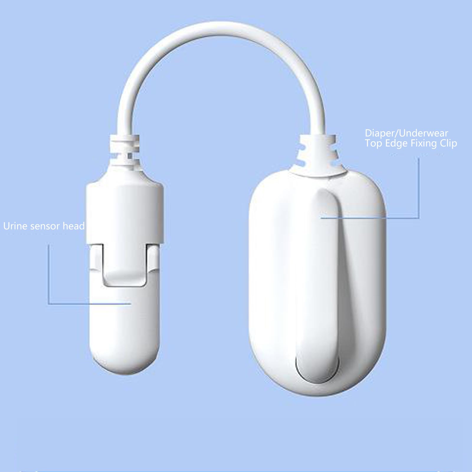 Monitor de humedad para niños que ofrece alertas musicales de vibraciones inmediatas para un entrenamiento eficaz para ir al baño, comodidad y alarma pediátrica
