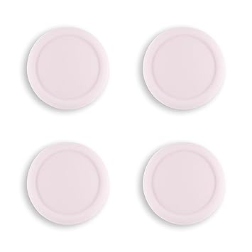 PlayVital 2 Pair Thumb Stick Caps for Nintendo Switch Lite, Thumb Grip Button Caps for Nintendo Swicth Accessories - Sakura Pink