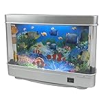 Fake Fish Tank Mini Aquarium,Artificial Tropical Fish Decorative,Fake Aquarium Decorative Lamp,Aquarium Lights Motion Lamp Night Light with Moving Fish,Gift for Kids(US Plug) - Image 5
