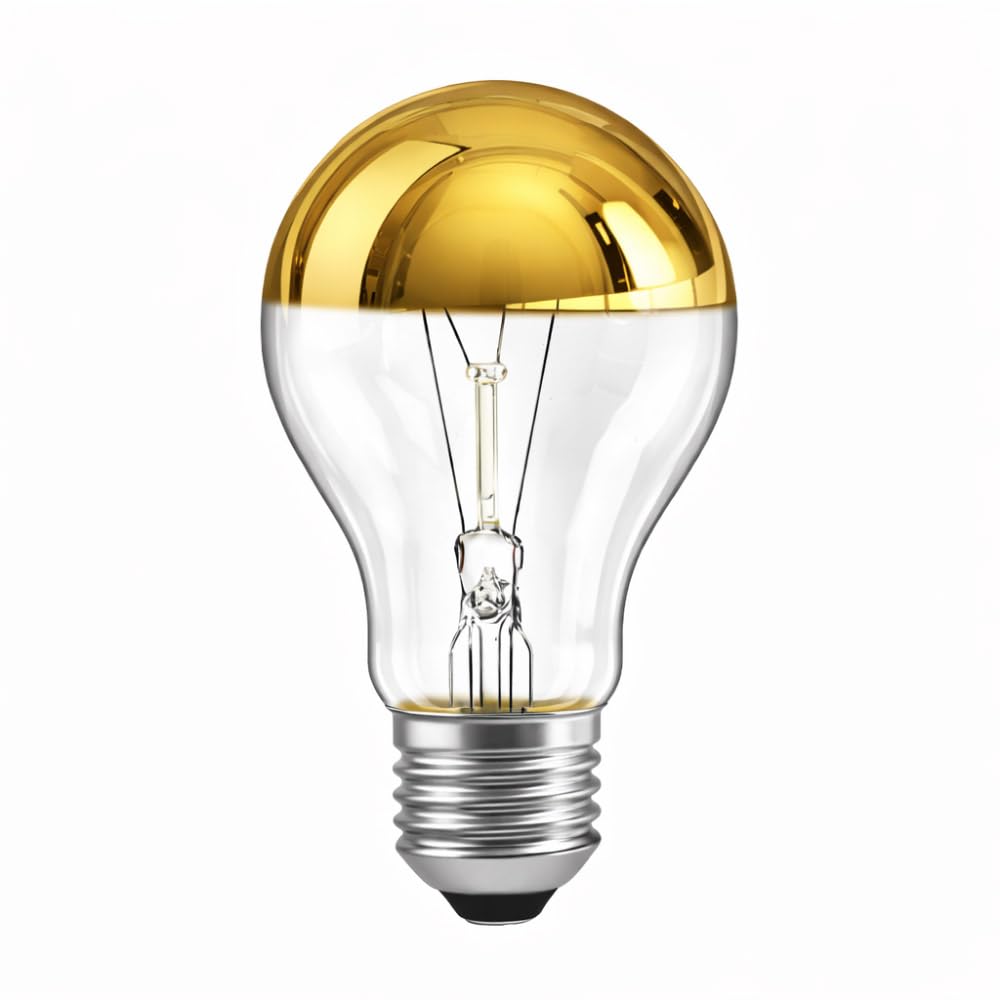 NCC-Licht Standard Kopfspiegel Gold A60 100W E27 1340lm warmweiß 2700K dimmbar