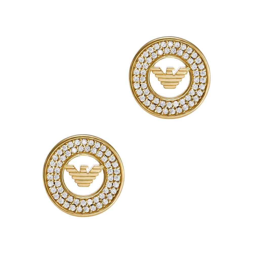 Emporio Armani Women's Gold-Tone Sterling Silver Earring, EG3629710