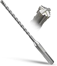 SDS Plus Drill Bit 6 mm x 160 mm, Masonry Drill, Hammer Drill, Concrete Drill, for Stone, Concrete, Natural Stone, Brick Wall